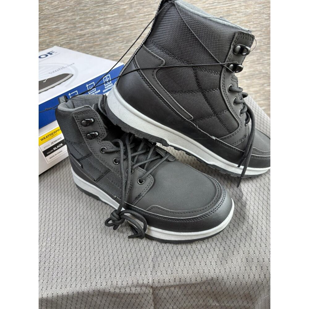 Weatherproof Men's Jenkins Boots Size 8M Black Memory Foam NEW
